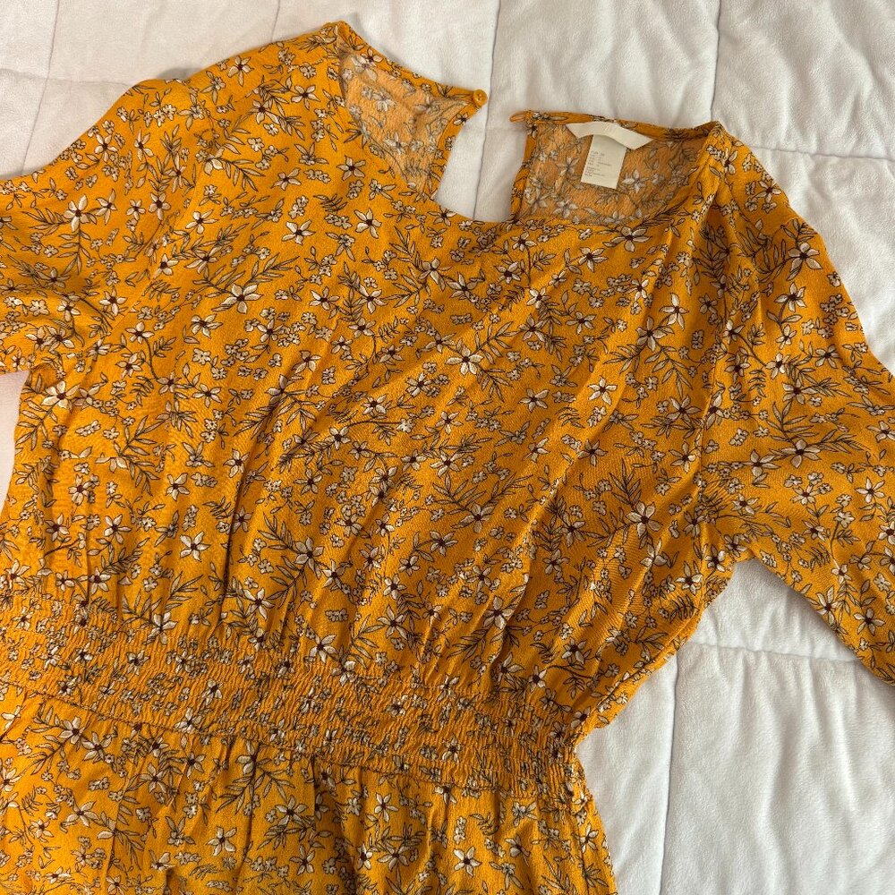 H&M Yellow Floral Dress